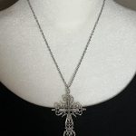 cross silver chain necklace - Image 2