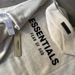 Fear of God Men's Grey and Black Hoodie - Image 5