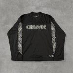 Chrome Hearts Men's Black and Grey T-shirt