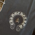 Chrome Hearts Men's Black and Grey T-shirt - Image 5