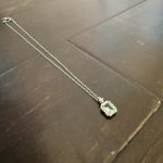 Sterling Silver blue crystal necklace - Image 6