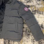 Canada Goose Men's Grey and Black Coat - Image 2