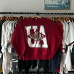 Russell Athletic Men's Red and White Sweatshirt