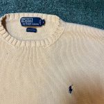 Polo Ralph Lauren Men's Cream and Yellow Jumper - Image 3