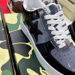 BAPE Men's Navy and Blue Trainers