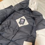 Canada Goose Men's Navy and Black Coat - Image 3