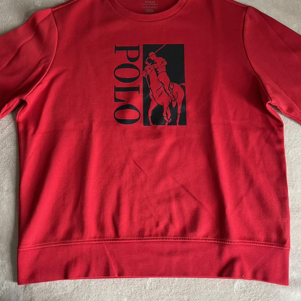 P0 Polo Ralph Lauren Men's Red Sweatshirt - Image 1