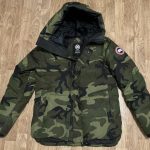 Canada Goose Men's Khaki and Green Coat