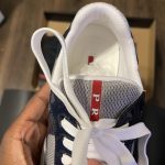 Prada Men's Navy and Blue Trainers - Image 2