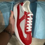 Prada Men's Red Trainers - Image 3