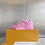 Louis Vuitton Women's Pink Trainers - Image 6